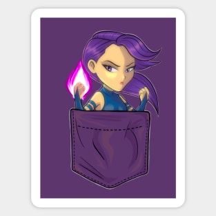 Pocket Psylocke Sticker